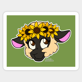 Sweet Sheep - Sunflower Crown (Oxford) Sticker